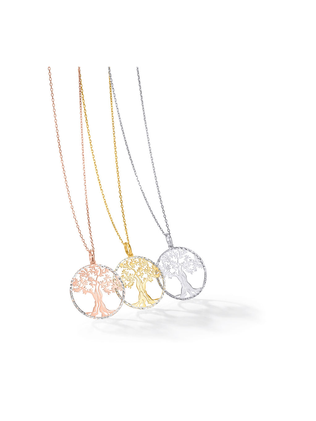 Produktbild von Anhänger mit Kette Lebensbaum Roségold